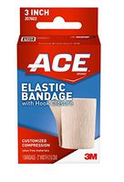 ACE 3 Inch Elastic Bandage with Hook Closure, Beige, Ideal for Sports