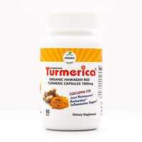 Hawaiian Turmeric Curcumin 1000mg Capsules, 100% Hawaiian Turmeric with no Other fillers, Made in The USA, 90 Vegetarian Capsules