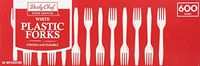 Daily Chef White Plastic Forks,, 600 Count (Pack of 36)