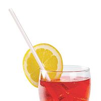 AmerCare 7.75 Inch Jumbo White with Red Stripes Paper Wrapped Straws, Case of 12,000