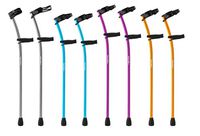 Thomas Fetterman Euro-Style Aluminum Forearm Crutches with Flip Cuff, Large, Electric Orange