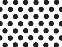 5ct Black Domino Polka DOTS on White Tissue Paper for Gift Wrapping 20"x30" Sheets nfLG -909