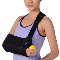 JIN Adjustable Forearm and Elbow Support Arm Sling Relieve Shoulder Pain Fits Left and Right Hand,L