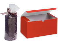 RED GLOSS Gift Boxes 6x4.5x4.5"100% Recycled Gloss Tint - 1 Pc Box (1 unit, 100 pack per unit.)