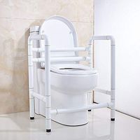 Grab Bar Safety Handrail For Toilet Stabilizing Handrails, Safety Armrests With Support Armrests, Bathroom Seat Support For Special People (stainless Steel, White Nylon Coating) Bathroom Safety Access