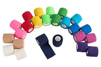 Juvale Self Adhesive Bandage Wrap, Cohesive Tape (2 in. x 5 yd, 24 Pack)