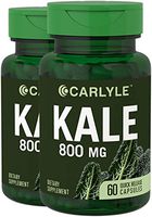 Carlyle Kale Extract 800mg | 2 Bottles - 60 Capsules Each | Non-GMO and Gluten Free
