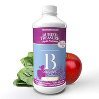 Buried Treasure B Complete High Potency B Complex Adrenal Support Liquid Supplement 30ml Contains 400 mcg Folate 16 oz