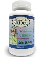 4-in-1 GLS Glucosamine Sulfate 1250mg 150 Count Bottle of Capsules [5 Bottles] by Total Natural, Safe and Natural Join Support Health Supplement for Men and Women, GMP Premium Ingredients
