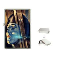 New Product Fritz Lang Metropolis Flip Top Cigarette Lighter + free Case Box