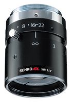 Senko MFA5028-3M 2/3" 50mm F2.8 Manual Iris C-Mount Lens, M27 x 0.5 Filter Thread, 3 Megapixel Rated