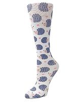 Cutieful 'Knee High Compression Socks 8-15 mmHg' Footwear (Hedgehog, Women's Shoe Sizes 5-11)