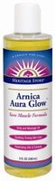 Heritage Store Aura Glow Massage Oil, Arnica, 8 Ounce