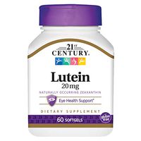 21st Century Lutein 20 mg Softgels, 60 Count