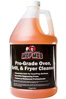 Mop Mob Pro-Grade Grill Cleaner Liquid 1 Gallon. Food-Safe Ultra-Strong Eliminates Baked-On Grease & Carbon. Use Concentrate on Ovens, Cast Iron Cooktops, Stainless Steel Flat Tops & Deep Fryers