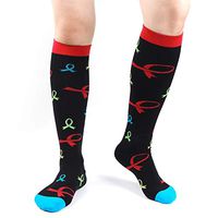 SherryDC Compression Socks for Women & Men (1 Pair, L/XL) Best Medical Grade Graduated Compression Stockings for Running, Athletic, Nursing, Pregnancy, Flight Travel