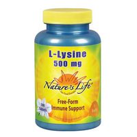 L-Lysine 500mg - Vegetarian Nature's Life 100 Tabs