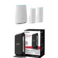 NETGEAR Orbi Home WiFi System (RBK33) with NETGEAR CM1000 DOCSIS 3.1 Ultra-High Speed Cable Modem. Certified for XFINITY by Comcast and Cox (CM1000)