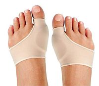 Foot Care Bunion Corrector Nude Color Foot Health Care Bunion Pads Spandex Gel Cushions Toes Separator Can Wear Shoes (2)