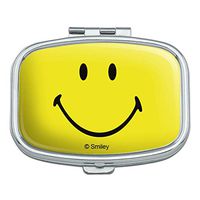 Smiley Smile Happy Yellow Face Rectangle Pill Case Trinket Gift Box