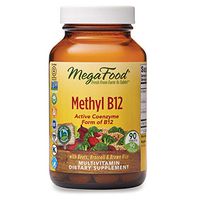 MegaFood, Methyl B12, Helps Maintain a Healthy Heart and Homocysteine Levels, Multivitamin Supplement, Gluten Free, Vegan, 90 Tablets (90 Servings)