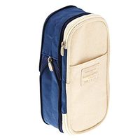 TIFENNY Multifunction Canvas Large Capacity Pencil Case Multifunctional Zipper School Portable Simple Removable