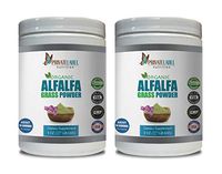 antioxidant Powder Supplement - Alfalfa Grass Organic Powder - Alfalfa Grass Organic Powder - 2 Cans 16 OZ (112 Servings)