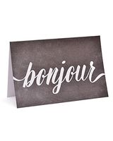 Gartner Studios 'Bonjour' Chalkboard Note Cards, 10 count