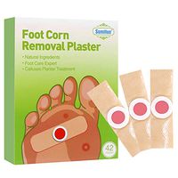 42 Corn Remover Pads Wart Remover Plaster with Hole Toe Corn & Callus Removal on Feet Back foot or Between Toes Relives the Pain of Corn - 42 Pads