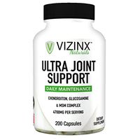 VIZINX Ultra Joint Support 200 Capsules MAX Potency Blend - Chondroiton Glucosamine & MSM Complex 4700 MG Per Serving Daily Maintenance Formulated