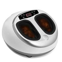 Foot Massager Shiatsu Kneading Foot Massager Massage Machine with Heat for Home White