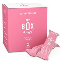 Organic Tampons - Super Absorbency Organic Cotton Tampons, Natural Tampons Super, Super Tampons Organic, Non-Toxic Feminine Hygiene Products for Vaginal Health (32ct applicator)