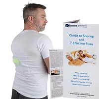Stop Snoring T-Shirt - Most Comfortable Snoring Aid. Health Expert Recommended for Back Snorers! Eliminates Snoring by Adjusting Your Sleeping Position. Included: Guide to Snoring Ebook (Large)