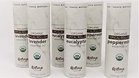 New Aroma Source Trilogy Organic Essential Oil Roll-On Kit, Lavender, Peppermint & Eucalyptus, 15 milliliter each