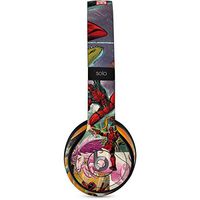 Skinit Decal Audio Skin for Beats Solo 2 Wired - Officially Licensed Marvel/Disney Deadpool Unicorn Design