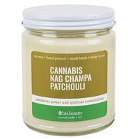 Cannabis Nag Champa Patchouli Aromatherapy Candle - Energy Healing Terpenes - Awakens Power and Spiritual Connection