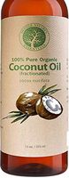 Organic Fractionated Coconut Oil Skin - 100% Pure & Natural. 12oz Wildcrafted & Organic. The Best Carrier Oil + Massage Oil + Moisturizer. Perfect for Roller Balls and Nail Oil Pens.