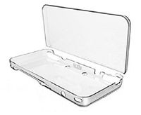 New 2DS XL Case, Orzly InvisiCase for NEW Nintendo 2DS XL (2017 Model) - 100% CLEAR Protective Cover Shell for the New (Foldable Screen Version) of Nintendo 2DSXL Handheld Games Console - TRANSPARENT