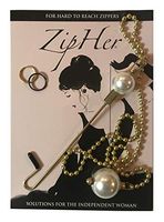 ZipHer - Best Dress Zipper Helper - Unique Long Hook for Mid-Back Zip-Ups & Easy Removal - Audrey Hepburn Inspired – All Metal - Industrial Chic - Strong & Ergonomic - 4,000+ Sold by PrimaProductions