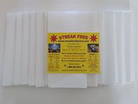 Streak Free Factory Microfiber Cleaning Cloth 16 x 16 inch White (10)