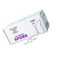 Cutlery, Spork, White- Case of 1000 (Update Version)