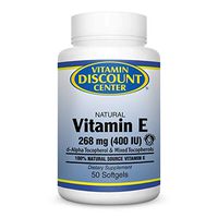 Vitamin Discount Center Vitamin E 400 IU Mixed Tocopherols, 50 Softgels