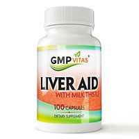 GMPVitas Premium Liver Support with Milk Thistle Supplements- Milk Thistle,Vitamin C & B - Support Liver Health & Function 100 Capsules (2)