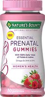 Prenatal Gummy Vitamins by Nature's Bounty Optimal Solutions, Prenatal Vitamins with DHA and Folic Acid plus Vitamin C, Iodine, Omega 3, 50 Gummies