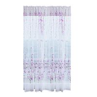 scamper Sheer Curtains for Bedroom,Trees Curtain Tulle Window Treatment Drape Valance Panel Peach Blossom Draperies 100x200cm