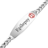 StickyJ USA Epilepsy Medical ID Bracelet 8 Inch