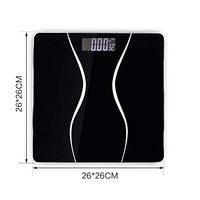Bathroom Scales Floor Body Smart Electric Digital Weight Health Balance Scale Toughened Glass LCD Display 180Kg/50G,26X26