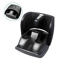 Giantex Folding Shitasu Foot Calf Massager with Heat, 2 in 1 Deep Kneading Rolling Foot Massage Machine, Tapping/Scraping/Air Compression for Tired Foot, Legs, Calf