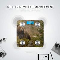 Brown Bear Walking in Forest Body Fat Weight Scale Smart Fitness Bathrooms Scales Tracks 8 Key Compositions Analyzer Sync with Fitness Apps 400 Lbs