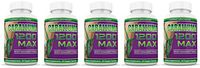 Caralluma 1200 Max Weight Loss Appetite Control Fat Reduction All Natural 1200 MG 1 Bottle 5 Bottles